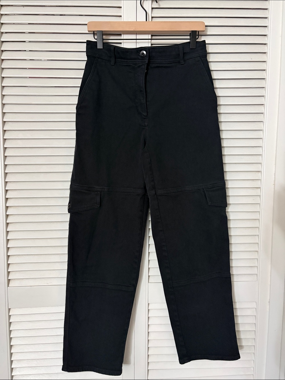Wilfred Free Black High-Rise Cargo Pants